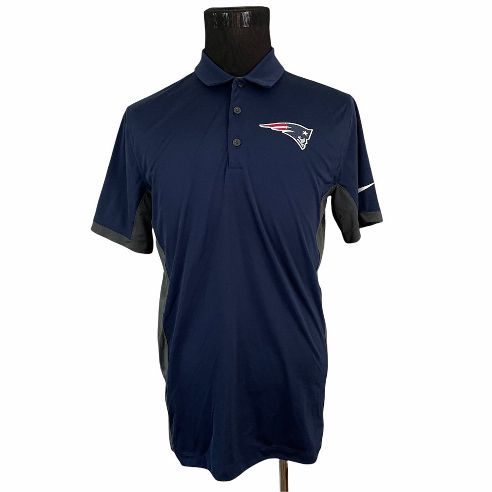 Nike | Men's NFL Team Apparel Dri Fit New England Patriots Polo Shirt Medium